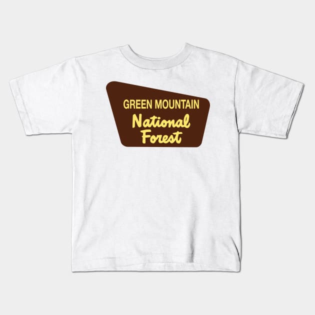Green Mountain National Forest Kids T-Shirt by nylebuss
